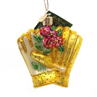 Old World Christmas 3.5" Gardening Gloves Ornament Planting  -  Tree Ornaments