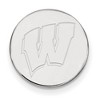 Black Bow Jewelry Sterling Silver Wisconsin Badgers NCAA Key Chain - 2 of 3