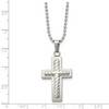 Black Bow Jewelry Stainless Steel Layered Cross Necklace - 24 Inch - 4 of 4