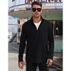 Men's Quarter - Zip Long - Sleeve Pullover, Stylish and Versatile Top for Casual and Active Wear - 2 of 4