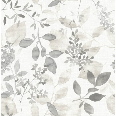 Brewster Breezy Peel and Stick Wallpaper Gray