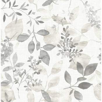 NuWallpaper Breezy Peel and Stick Wallpaper Gray