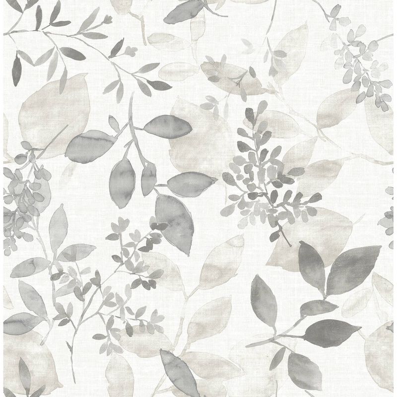 NuWallpaper Breezy Peel and Stick Wallpaper Gray, 1 of 9
