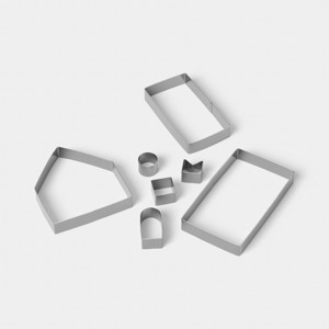 7pc Christmas Gingerbread House Cookie Cutter Kit - Wondershop™ - 1 of 3