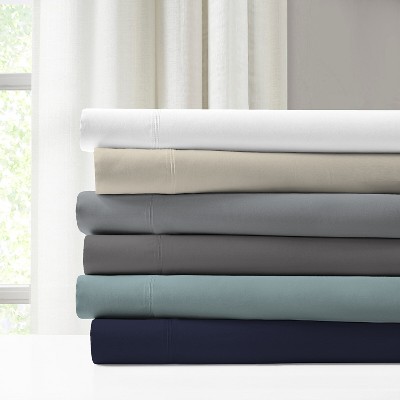 Fresh Ivory Twin XL Percale Microfiber Sheet Set