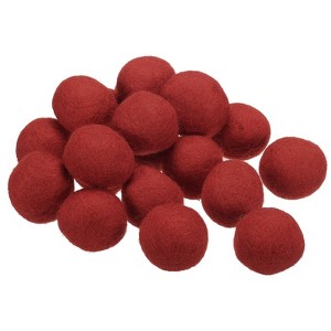 Unique Bargains Crafts Handcrafts Project DIY Wool Felt Balls Beads 20 Pcs - 1 of 3
