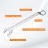 Unique Bargains CR-V Steel Nickel Plated Metric 12-Point Box End Combination Wrench - 3 of 4