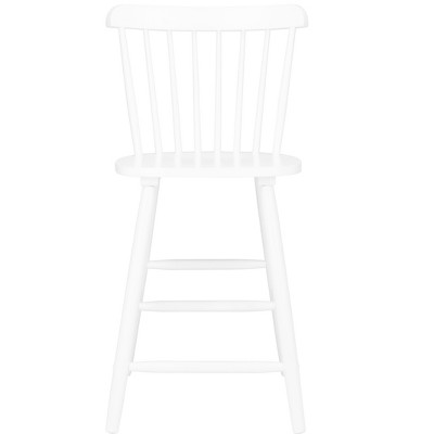 White Rubberwood Windsor Counter Stools Set of 2