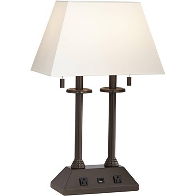 bedside lamp with outlet and usb