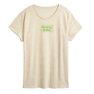 Women's - Instant Message - Bratty Babe Short Sleeve Graphic T-Shirt - 1 of 4