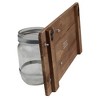 Northlight 12" White and Brown Hanging Welcome Sign with Mason Jar - 2 of 2