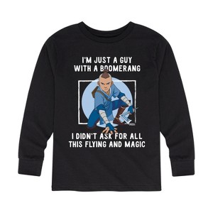 Boys' - Avatar: The Last Airbender - Boomerang Guy Long Sleeve Graphic T-Shirt - 1 of 4