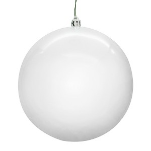 Vickerman White Ball Ornament - 1 of 1