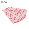 Unique Bargains Paper Gift Bag Pack Cherry Storage Bag for Party Favor 50 Pcs - 3 of 4