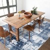 Runner Rug 2x6 Machine Washable Rug, Low Pile Modern Bedside Rug, Non-Slip Soft Floor Carpet, Indoor Foldable Abstract Runner for Entryway, Laundry - 2 of 4