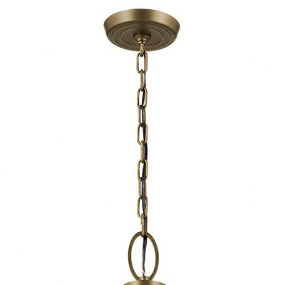 Elegant Topiary 6-Light Character Bronze Chandelier with Vintage Candle Sleeves