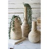 Hand-Carved Tall Wooden Bottles, Natural Finish, 18.5" Height Decorative Vases, Set of Three by Kalalou - 3 of 3