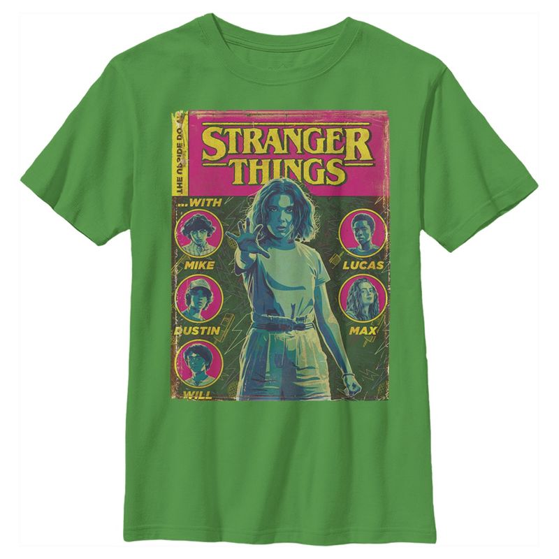 Boy's Stranger Things Vintage Comic Book Cover T-Shirt, 1 of 4