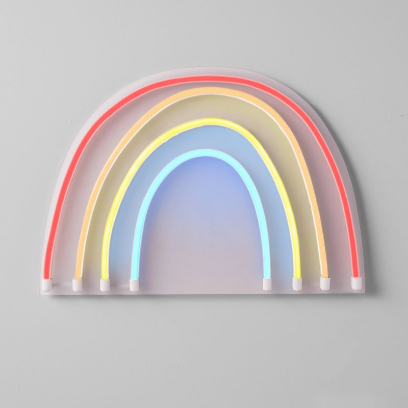 Rainbow Neon Kids&#39; Wall Decor - Pillowfort&#8482;, 1 of 13