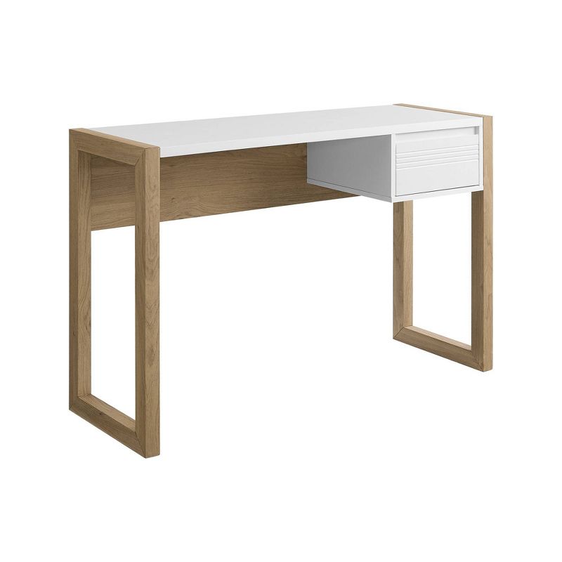 Claudine Chic Two-Tone Writing Desk with Grooved Drawer - Saracina Home, 5 of 10