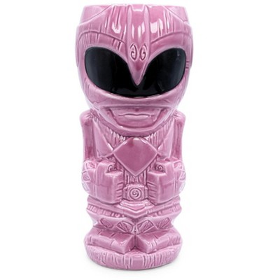 Beeline Creative Geeki Tikis Power Rangers Pink Ranger Ceramic Mug | Holds 16 Ounces