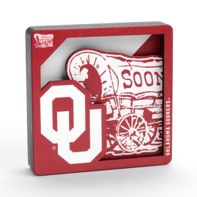 NCAA Oklahoma Sooners 3D Logo Magnet