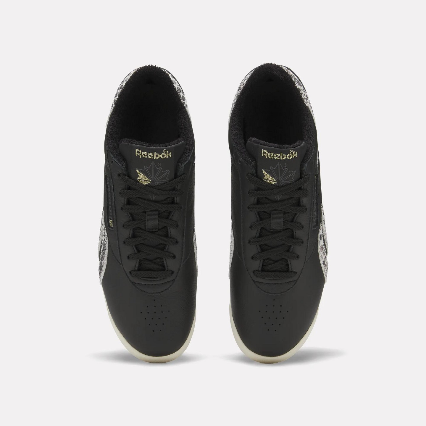 Женские кроссовки Reebok Freestyle Lo Shoes Size 8.5 ALMOSTBLACK/VINTAGECHALK/REEBOKLIGHTGOLD — фото 2