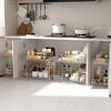 2-Tier Pull-Out Organizer under Cabinet Storage for Kitchen with Wooden Handle - 2 of 4