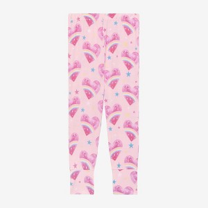 Toddler Rainbow Hearts Classic Pajama Set - Posh Peanut - 1 of 4