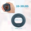 Unique Bargains Silicone Hand Grip Circle Adjustable Strength Grip 70-80LBS - 2 of 4
