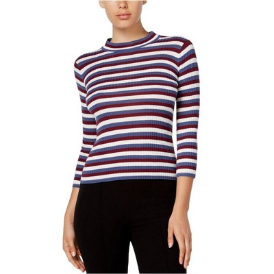 Kensie Womens Striped Knit Sweater
