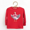 Valentine Goose Coquette - Toddler Long Sleeve Graphic Tee - 3 of 4