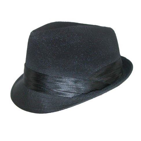 Men's Poly Wool Fedora - Goodfellow & Co™ Black L/xl : Target