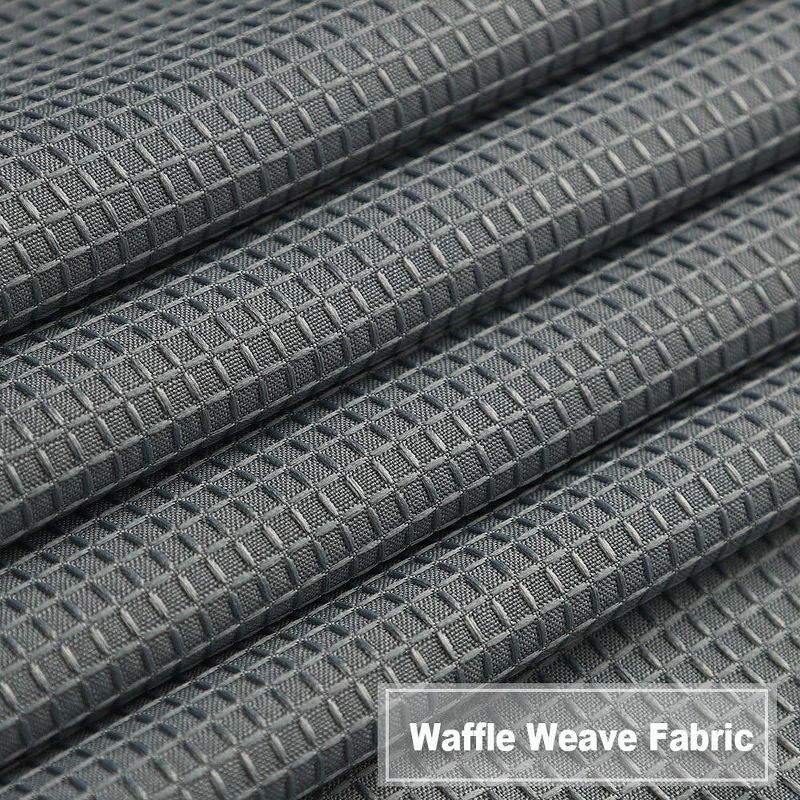 Waffle Weave Textured Solid Curtains for Bathroom Kitchen Cafe, 3 of 6