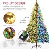 9' Artificial Snow Christmas Trees with Frosted Branches, Warm White or Colorful LED Lights - 4 of 4