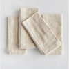 Plum & Post Addie Taupe 100% Cotton Cloth Dinner Napkins Set of 4 - 3 of 4