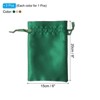 Unique Bargains Mini Smooth Wedding Christmas Satin Bags with Drawstring 3 Pcs - 2 of 4