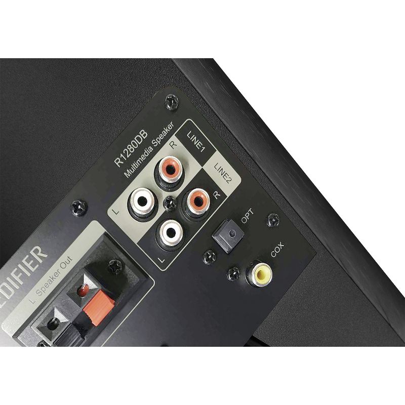 Edifier® R1280DB 42-Watt-RMS Amplified Bluetooth® Bookshelf Speaker System, 5 of 7
