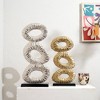 TopComfy Decorative Object Vintage Antique Telephone Sculpture for Nostalgic Home Decor, Gold, 9.5"*4.5"*21" - 2 of 4