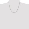 Black Bow Jewelry 2.8mm Sterling Silver, Solid Figaro Chain Necklace - 2 of 4