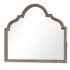 Royal Hampton Dresser Mirror, Beveled Glass, Rustic Oak Brown Solid Wood, 41x50 - 2 of 4