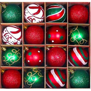 COZONY 16-Piece Shatterproof Christmas Ball Ornaments with Lanyard - 1 of 4