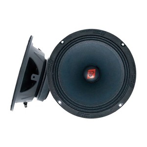 Cerwin-Vega® Mobile PRO Series CVP65 6.5-In. 300-Watt-Max Mid-Range Vehicle Speaker, Black and Red, Single Speaker - 1 of 4