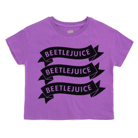 Beetlejuice Big Girls T-Shirt Purple 14-16