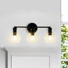 Chloe Lighting Oxa Transitional 3 Light Matt Black Vanity Bathlight 22" Wide - 4 of 4