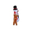 A Holiday Company 6ft Tall Animated Puppy and Snowman Scene, 5 ft Tall, Multi - 4 of 4