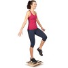 OPTP Original Wooden Uniplane Rocker board - Professional Quality Balance Board and Stability Trainer - Ankle Strengthener, Lower Body Rehabilitation - image 3 of 4