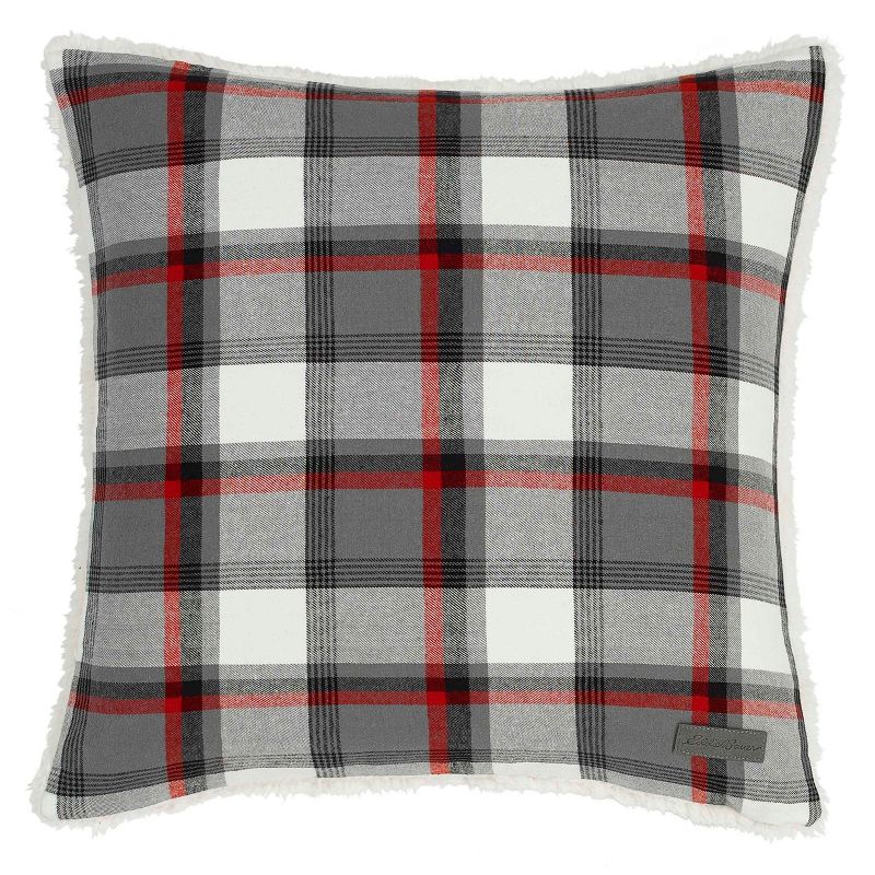 Wallace Plaid Throw Pillow Gray - Eddie Bauer, 1 of 12