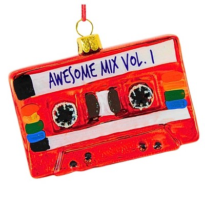 Cody Foster 2.0 Inch Awesome Red Mix Tape Vol. 1 Ornament Vintage Cassette Summer Music Beach Tree Ornaments