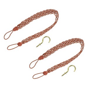 Unique Bargains Hand Woven Decorative Braided Curtain Tiebacks - 1 of 4